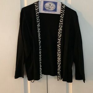 Plus Size  Calvin Klein Pearl Embellished Shrug
